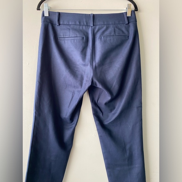 LOFT The Riviera Pant Marisa Fit Navy Blue Ankle Trousers Petite 4P Career - Picture 5 of 10